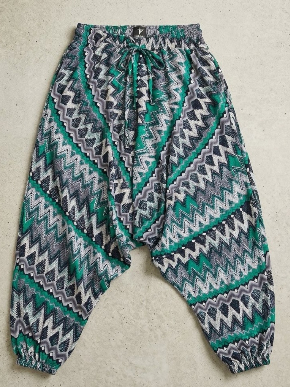 Buddha Pants Boho Drop-Crotch Harem Pants | L